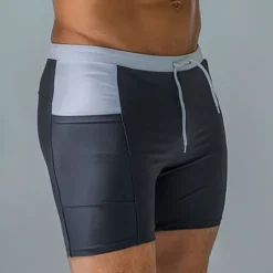 Hot OUKU Men's Swimwear Swim Shorts Swim Trunks Boxer Swim Shorts Shorts Plain Comfort Breathable Outdoor Daily Going out Sports Hawaiian Black Blue
