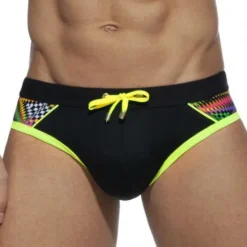 Online OUKU Men's Swimwear Swim Shorts Shorts Swim Briefs Print Print Comfort Breathable Outdoor Daily Going out Sports Hawaiian Black Blue