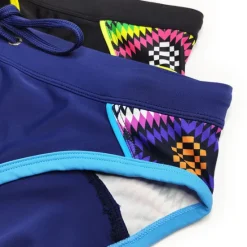 Online OUKU Men's Swimwear Swim Shorts Shorts Swim Briefs Print Print Comfort Breathable Outdoor Daily Going out Sports Hawaiian Black Blue