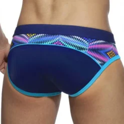 Online OUKU Men's Swimwear Swim Shorts Shorts Swim Briefs Print Print Comfort Breathable Outdoor Daily Going out Sports Hawaiian Black Blue