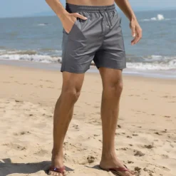 Outlet OUKU Men's Swimwear Swim Shorts Beach Shorts with Mesh lining Plain Comfort Breathable Outdoor Daily Going out Fashion Casual Army Yellow Black