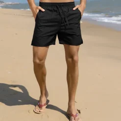 Outlet OUKU Men's Swimwear Swim Shorts Beach Shorts with Mesh lining Plain Comfort Breathable Outdoor Daily Going out Fashion Casual Army Yellow Black