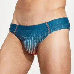 Best OUKU Men's Swimwear Swim Shorts Swim Briefs Gradient Comfort Breathable Outdoor Daily Going out Fashion Casual White Green