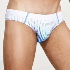 Best OUKU Men's Swimwear Swim Shorts Swim Briefs Gradient Comfort Breathable Outdoor Daily Going out Fashion Casual White Green
