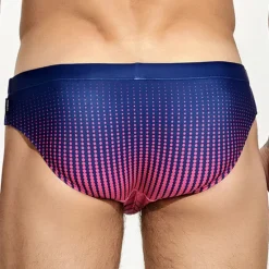 Best OUKU Men's Swimwear Swim Shorts Swim Briefs Gradient Comfort Breathable Outdoor Daily Going out Fashion Casual White Green