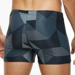 New OUKU Men's Swimwear Swim Shorts Swim Trunks Shorts Print Graphic Prints Comfort Breathable Holiday Going out Hawaiian Boho Black Blue