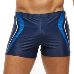 New OUKU Men's Swimwear Swim Shorts Swim Trunks Shorts Print Graphic Prints Comfort Breathable Holiday Going out Hawaiian Boho Black Blue