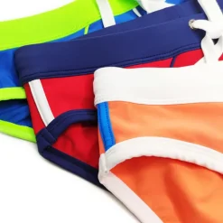 New OUKU Men's Swimwear Swim Shorts Shorts Swim Briefs Color Block Comfort Breathable Outdoor Daily Going out Sports Hawaiian Red Blue