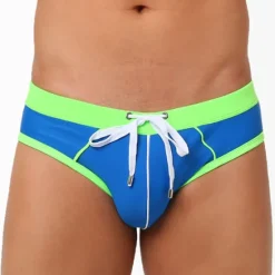 New OUKU Men's Swimwear Swim Shorts Shorts Swim Briefs Color Block Comfort Breathable Outdoor Daily Going out Sports Hawaiian Red Blue