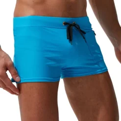 Hot OUKU Men's Swimwear Swim Shorts Swim Trunks Drawstring Zipper Pocket Plain Breathable Soft Outdoor Casual Daily Hawaiian Stylish Black White Micro-elastic