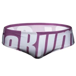 Clearance OUKU Men's Swimwear Swim Shorts Swim Briefs Print Letter Breathable Soft Outdoor Casual Daily Hawaiian Stylish Blue Purple Micro-elastic
