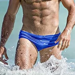 OUKU Men's Swimwear Swim Shorts Swim Briefs Plain Breathable Soft Outdoor Casual Daily Hawaiian Stylish Black White Micro-elastic