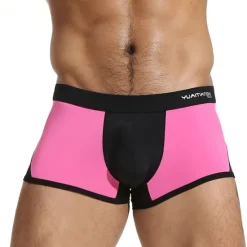Best OUKU Men's Swimwear Swim Trunks Swim Briefs Elastic Waist Color Block Breathable Soft Outdoor Casual Daily Hawaiian Stylish Black White Micro-elastic