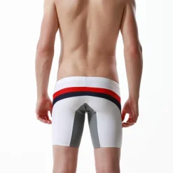 Discount OUKU Men's Swimwear Swim Trunks Swim Briefs Elastic Waist Print Color Block Graphic Prints Breathable Soft Outdoor Casual Daily Hawaiian Stylish Black White Micro-elastic