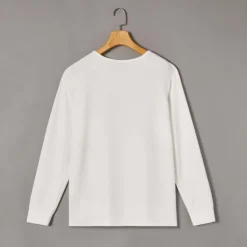 Sale OUKU Men's T Shirt Henley Shirt Tee Top Long Sleeve Shirt Long Sleeve Plain Fashion Designer Basic Classic Henley Vacation Street Going out Spring & Fall Black White Navy Blue Henley T-Shirt