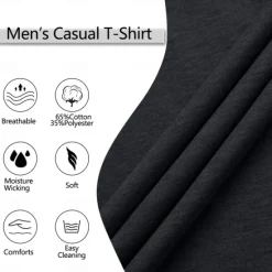 Sale OUKU Men's T Shirt Henley Shirt Tee Top Short Sleeve Plain Fashion Designer Basic Button Up Henley Vacation Street Going out Spring & Summer Black White Light Green Henley T-Shirt