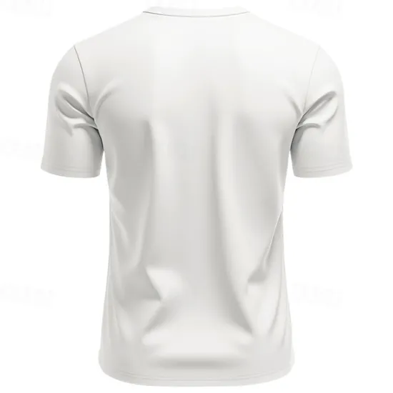 Sale OUKU Men's T Shirt Henley Shirt Tee Short Sleeve Shirt Short Sleeve V Neck Summer Plain Fashion Designer Basic Plain Vacation Street Going out White Black Light Blue Top Tee for Men