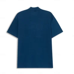 Outlet OUKU Men's T Shirt Mock Turtleneck Short Sleeves Turtleneck Stand Collar Summer Plain Designer Basic Modern Contemporary Vacation Street Going out Black White Blue Top Tee for Men