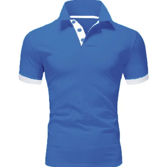 Hot OUKU Men's T Shirt Polo Shirts Street Casual Turndown Short Sleeve Casual Soft Solid Color Plain Spring, Fall, Winter, Summer Regular Fit Apple Green Golden yellow Lake blue Black White Pink T Shirt