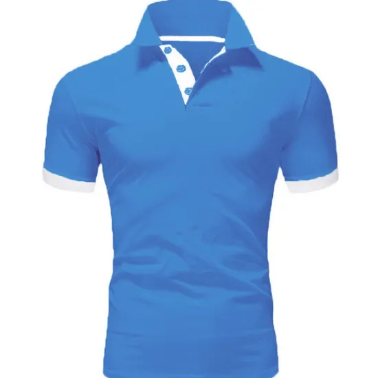 Hot OUKU Men's T Shirt Polo Shirts Street Casual Turndown Short Sleeve Casual Soft Solid Color Plain Spring, Fall, Winter, Summer Regular Fit Apple Green Golden yellow Lake blue Black White Pink T Shirt