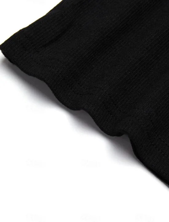 Online OUKU Men's T Shirt Rib Knit Top Ribbed Knit tee Short Sleeves V Neck Summer Plain Designer Basic Modern Contemporary Vacation Street Going out Black White Grey Top Tee for Men