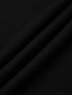 Online OUKU Men's T Shirt Rib Knit Top Ribbed Knit tee Short Sleeves V Neck Summer Plain Designer Basic Modern Contemporary Vacation Street Going out Black White Grey Top Tee for Men