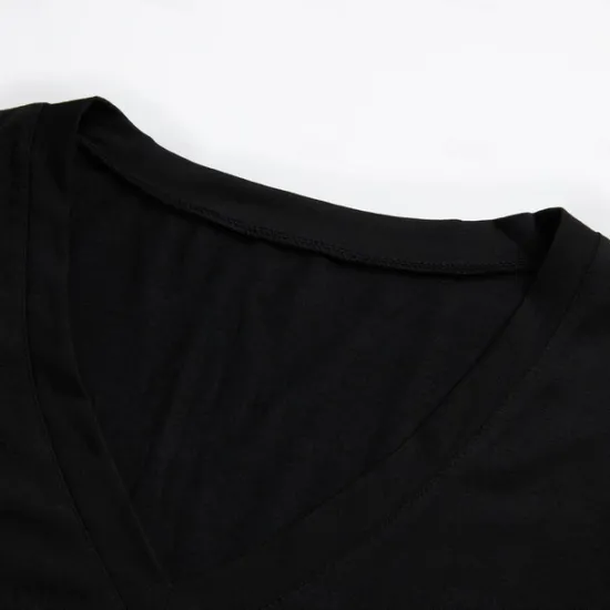 Best OUKU Men's T Shirt Short Sleeve V Neck Summer Plain Sports Fashion Lightweight Vacation Casual Holiday Black White Red Top Tee for Men
