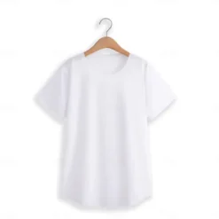 Hot OUKU Men's T Shirt Short Sleeve Boat Neck Summer Plain Sports Fashion Lightweight Classic Vacation Casual Holiday Black White Gray Top Tee for Men