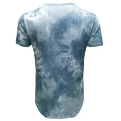 Hot OUKU Men's T Shirt Short Sleeve Crew Neck Summer Tie Dye Fashion Classic Comfortable Street Casual Sports Black Blue Dusty Blue Top Tee for Men