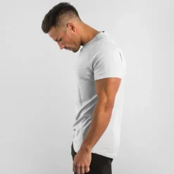 Sale OUKU Men's T Shirt Short Sleeve Crew Neck Summer Plain Sports Fashion Lightweight Vacation Casual Holiday Black White Blue Top Tee for Men