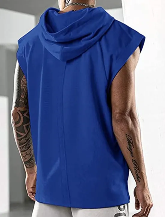 Best OUKU Men's T Shirt Tank Top Hoodie Short Sleeve Hooded Summer Plain Fashion Classic Casual Outdoor Street Casual Black White Army Green Top Tee for Men