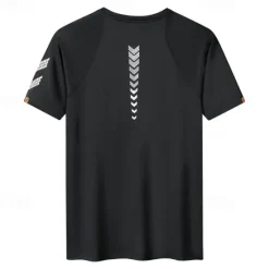 Hot OUKU Men's T shirt Tee Gym Shirt Sports T-Shirt Crew Neck Short Sleeve Sports & Outdoor Vacation Casual Daily Gym Quick dry Breathable Plain Black White Activewear Fashion Basic