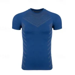 Outlet OUKU Men's T shirt Tee Gym Shirt Fitness Tops Crew Neck Short Sleeve Sport Casual Daily Gym Quick dry Breathable Soft Color Block Black Yellow Activewear Fashion Basic