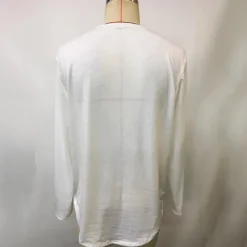 Best OUKU Men's T Shirt Tee Tee Top Long Sleeve Shirt Long Sleeve V Neck Summer Spring Plain Fashion Designer Basic Basic Vacation Street Going out Top Tee for Men White