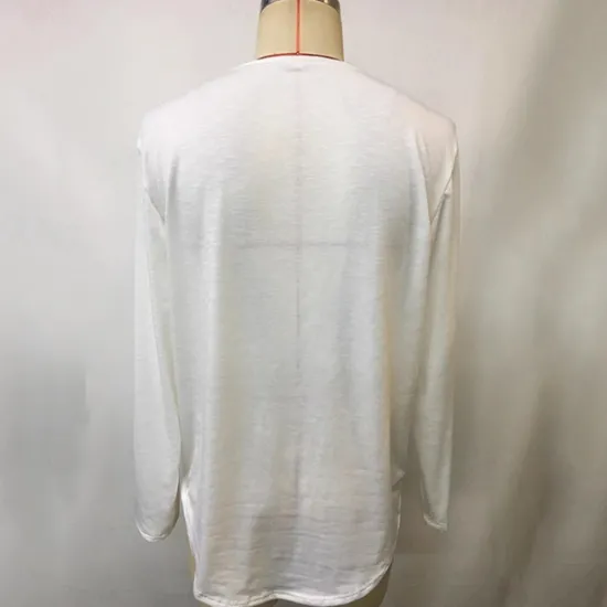 Best OUKU Men's T Shirt Tee Tee Top Long Sleeve Shirt Long Sleeve V Neck Summer Spring Plain Fashion Designer Basic Basic Vacation Street Going out Top Tee for Men White