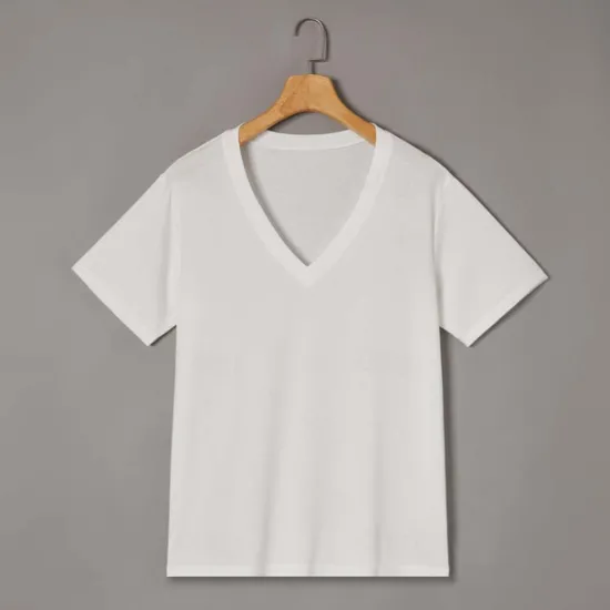 Outlet OUKU Men's T Shirt Tee Top Short Sleeves V Neck Summer Plain Designer Basic Modern Contemporary Classic Style Vacation Street Going out Black White Red Top Tee for Men