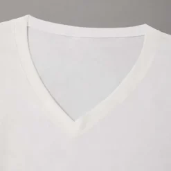 Outlet OUKU Men's T Shirt Tee Top Short Sleeves V Neck Summer Plain Designer Basic Modern Contemporary Classic Style Vacation Street Going out Black White Red Top Tee for Men