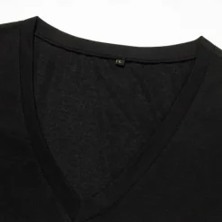 Sale OUKU Men's T Shirt Tee Top Short Sleeves V Neck Summer Plain Fashion Designer Basic Classic Style Vacation Street Going out Dark Grey Black White Top Tee for Men