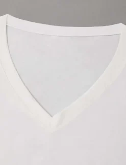 New OUKU Men's T Shirt Tee Top Short Sleeves V Neck Summer Plain Designer Basic Modern Contemporary Classic Style Vacation Street Going out Black White Pink Top Tee for Men