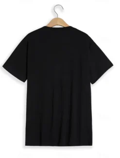 OUKU Men's T Shirt Tee Top Short Sleeves V Neck Summer Plain Designer Basic Modern Contemporary Vacation Street Going out Black White Red Top Tee for Men