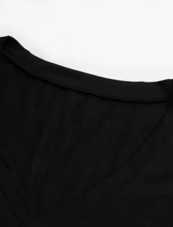 OUKU Men's T Shirt Tee Top Short Sleeves V Neck Summer Plain Designer Basic Modern Contemporary Vacation Street Going out Black White Red Top Tee for Men