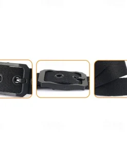 Outlet OUKU Men's Tactical Belt Canvas Belt Nylon Belt Waist Belt Black White Alloy Durable Adjustable Plain Outdoor Daily