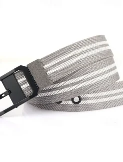 Outlet OUKU Men's Tactical Belt Canvas Belt Nylon Belt Waist Belt Black White Alloy Durable Adjustable Plain Outdoor Daily