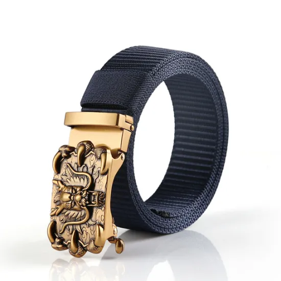 Outlet OUKU Men's Tactical Belt Nylon Web Work Belt Black Blue Nylon Alloy Plain Daily Wear Going out Weekend