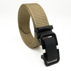 OUKU Men's Tactical Belt Nylon Web Work Belt Black Kakhi Nylon Plain Daily Wear Going out Weekend