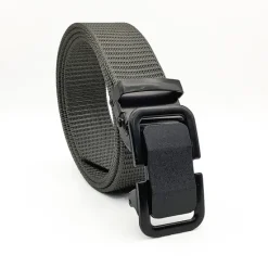 OUKU Men's Tactical Belt Nylon Web Work Belt Black Kakhi Nylon Plain Daily Wear Going out Weekend