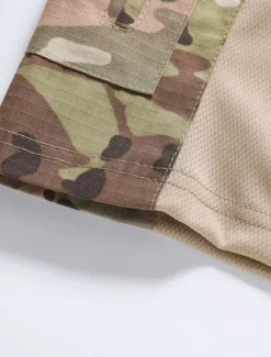 Outlet OUKU Men's Tactical Polo Outdoor Shirt Sports & Outdoor Daily Banded Collar Short Sleeve Fashion Basic Color Block Patchwork Summer Regular Fit Black Light Green Dark Green Green Khaki Army Green Tactical