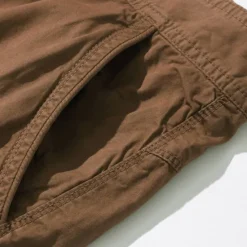 Outlet OUKU Men's Tactical Shorts Capri Cargo Shorts Cargo Shorts Capri Pants Hiking Shorts Buttons Multi Pocket Plain Wearable Calf-Length Outdoor Daily Going out Fashion Classic Lake blue Black