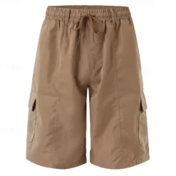 Clearance OUKU Men's Tactical Shorts Cargo Shorts Shorts Drawstring Elastic Waist Multi Pocket Plain Wearable Short Outdoor Daily Camping & Hiking Fashion Classic Black Navy Blue
