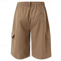 Clearance OUKU Men's Tactical Shorts Cargo Shorts Shorts Drawstring Elastic Waist Multi Pocket Plain Wearable Short Outdoor Daily Camping & Hiking Fashion Classic Black Navy Blue